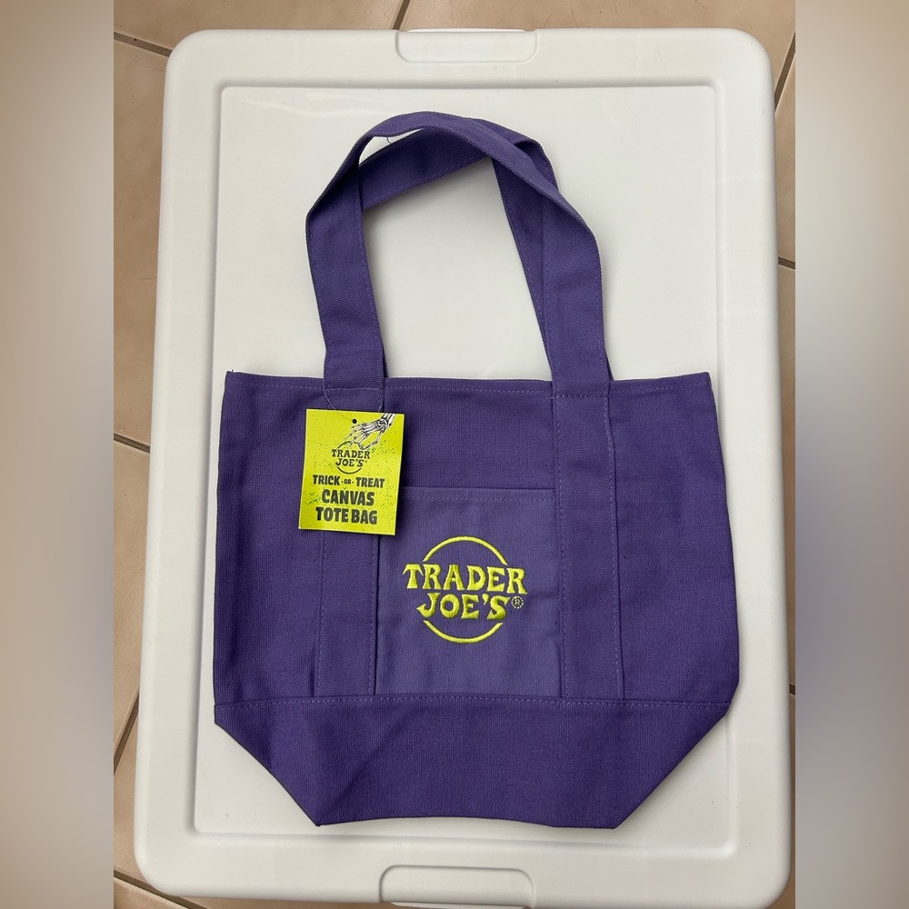 NWT Trader Joe’s Halloween Mini Canvas Tote